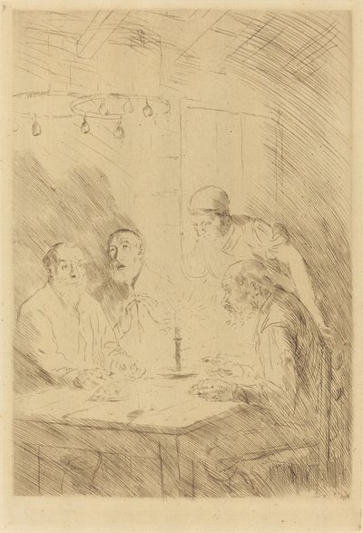 Szegények vacsorája alkotó: Alphonse Legros