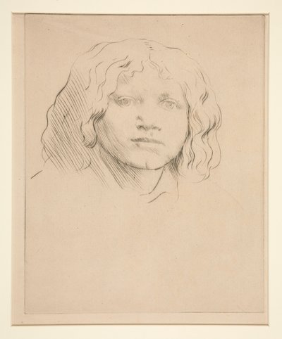 Egy olasz gyermek feje alkotó: Alphonse Legros