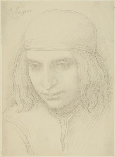 Fiatal lány feje alkotó: Alphonse Legros
