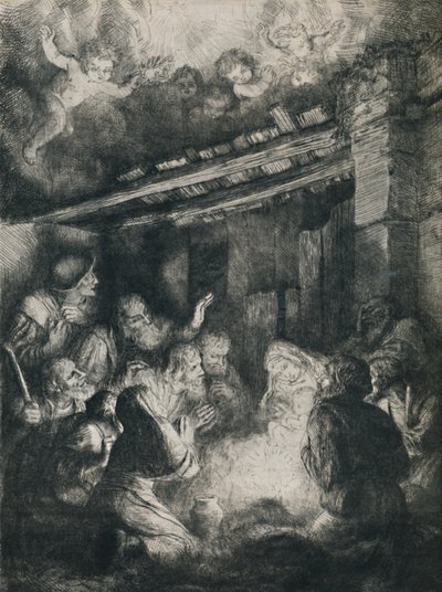 A Pásztorok imádása, 1922. alkotó: Alphonse Legros