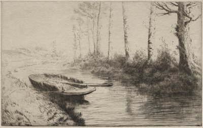 A csatorna, reggel alkotó: Alphonse Legros