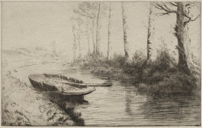 A csatorna, reggel. alkotó: Alphonse Legros