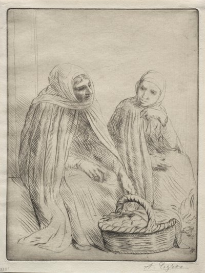 A tojáskereskedők (1. tányér) alkotó: Alphonse Legros