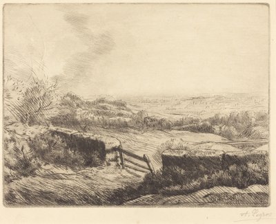 The Gate (A mező bejárata) alkotó: Alphonse Legros