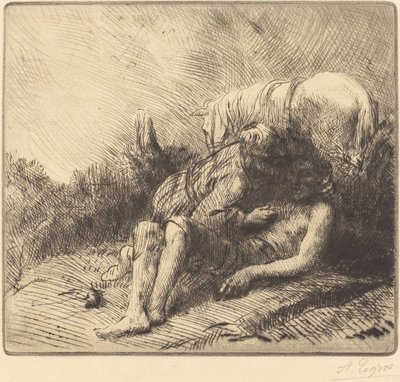 Az irgalmas szamaritánus Az irgalmas szamaritánus. alkotó: Alphonse Legros