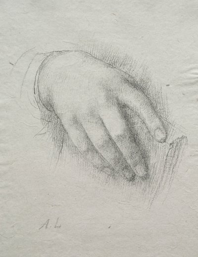 Nora E. Legros keze. alkotó: Alphonse Legros