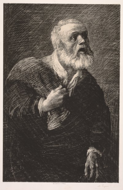 Az éjszakai kiáltó. alkotó: Alphonse Legros