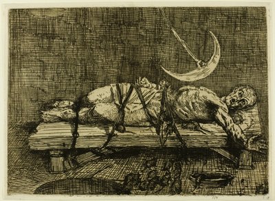 A gödör és az inga, második lemez alkotó: Alphonse Legros