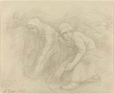 A kaszások, 1907. alkotó: Alphonse Legros