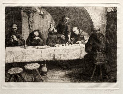 A Refektórium c. 1862. alkotó: Alphonse Legros