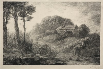 The Return of the Fagot Gatherer (2. állam) alkotó: Alphonse Legros