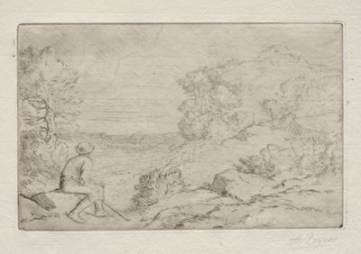 A sziklák. alkotó: Alphonse Legros