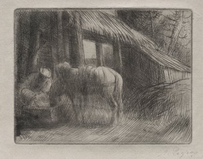 Az öntöző hely (2. tányér) alkotó: Alphonse Legros
