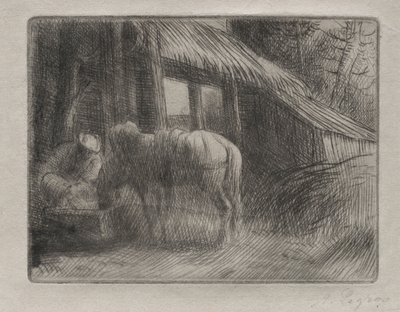 Az öntözőhely 2. tányér. alkotó: Alphonse Legros