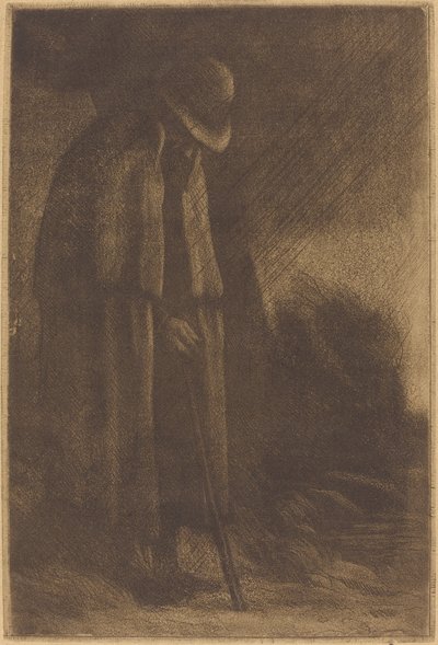 Menedéket kereső utazó alkotó: Alphonse Legros