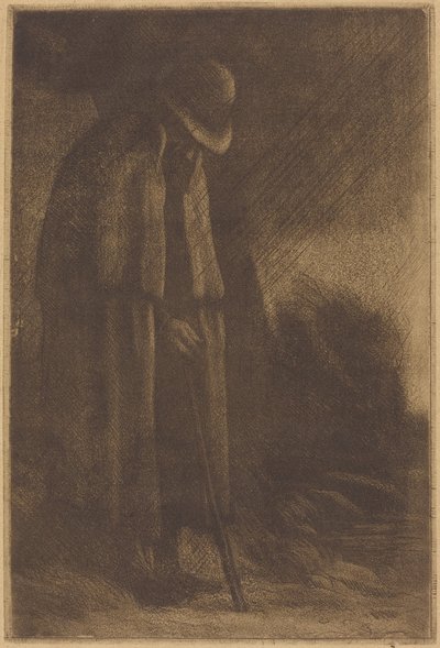 Menedéket kereső utazó alkotó: Alphonse Legros