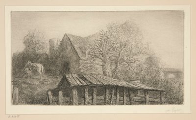 Egy régi fogadó alkotó: Alphonse Legros