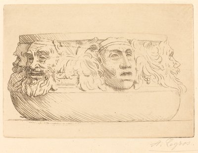Váza groteszkekkel alkotó: Alphonse Legros
