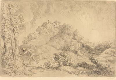 Kilátás egy farmra (La ferme de Beauchamp) alkotó: Alphonse Legros