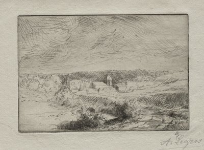 Wimille falu Boulogne közelében. alkotó: Alphonse Legros