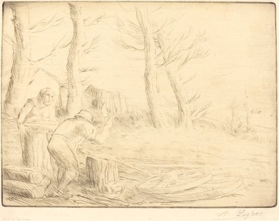 Kerékgyártó Un charron. alkotó: Alphonse Legros