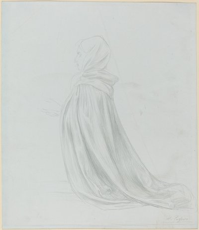 Nő köpenyben alkotó: Alphonse Legros