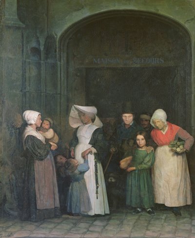 A Menedékház, 1840 körül alkotó: Alphonse Louis Pierre Trimolet