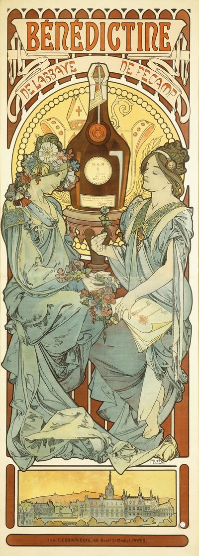 Bencés, 1898 alkotó: Alphonse Mucha