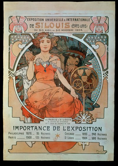 Az egyetemes és nemzetközi kiállítás plakátja ... alkotó: Alphonse Marie Mucha