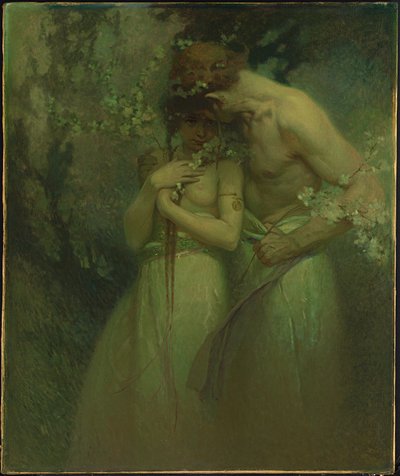 Tavaszi éjszaka, 1910 körül alkotó: Alphonse Mucha