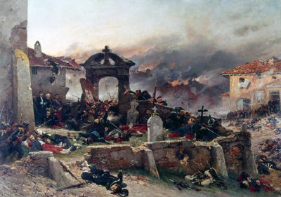 A Neuville, Saint-Privat temetője alkotó: Alphonse Marie de Neuville