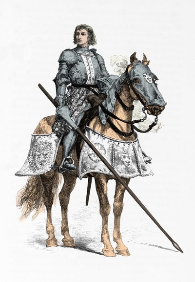 Bayard lovag portréja (metszet) alkotó: Alphonse Marie de Neuville