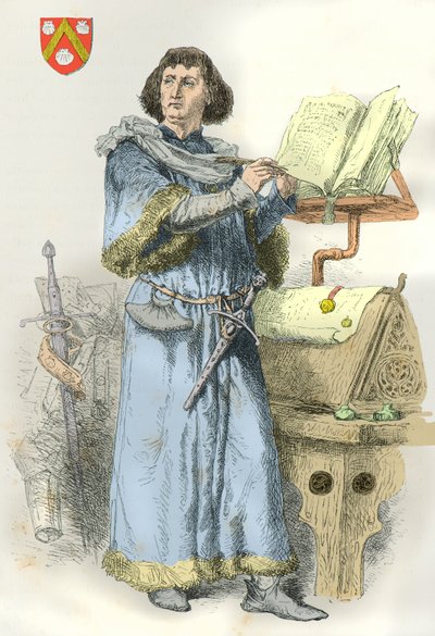 Philippe de Commynes portréja (metszet) alkotó: Alphonse Marie de Neuville