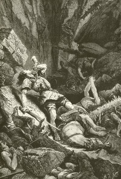 Roland Roncesvalles-ben alkotó: Alphonse Marie de Neuville
