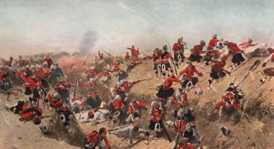 Tel el Kebir megtámadása a Black Watch által, Egyiptom, 1882 alkotó: Alphonse Marie de Neuville