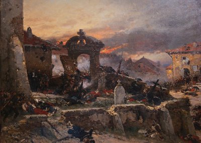 Saint-Privat temetője, 1870. augusztus 18., 1881 alkotó: Alphonse Marie de Neuville