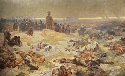 A grunwaldi csata után. Az északi szlávok szolidaritása A szláv eposz ciklus alkotó: Alphonse Mucha
