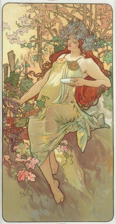 Ősz alkotó: Alphonse Mucha