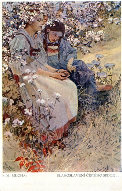 „Boldogok a tiszta szívűek, mert meglátják Istent”, 1906 alkotó: Alphonse Mucha