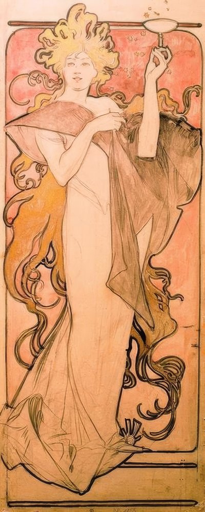 Champagne Ruinart alkotó: Alphonse Mucha