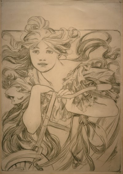 Cycles Perfecta, tervezési vázlat alkotó: Alphonse Mucha