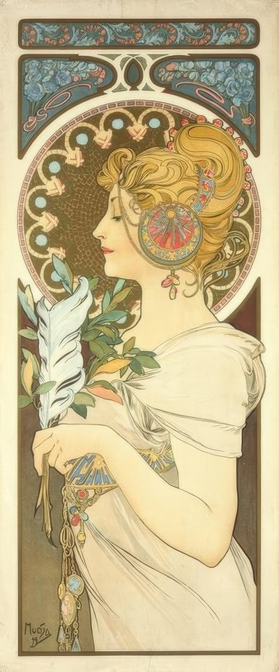 madártoll alkotó: Alphonse Mucha