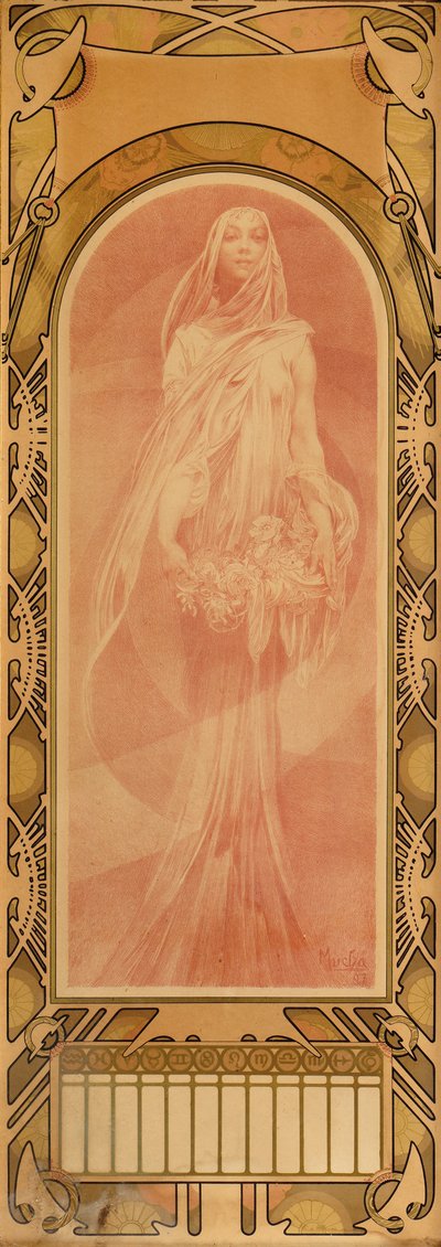 Invokáció, 1897 alkotó: Alphonse Mucha