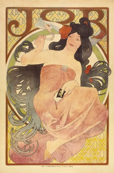 Job, 1897-98 körül alkotó: Alphonse Mucha