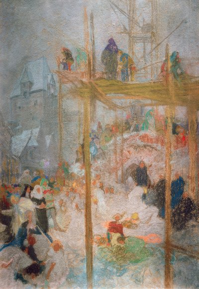 Johann Militsch von Kremsier / Study for Tripticch v. A. Mucha alkotó: Alphonse Mucha