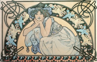 Kirschblüte alkotó: Alphonse Mucha
