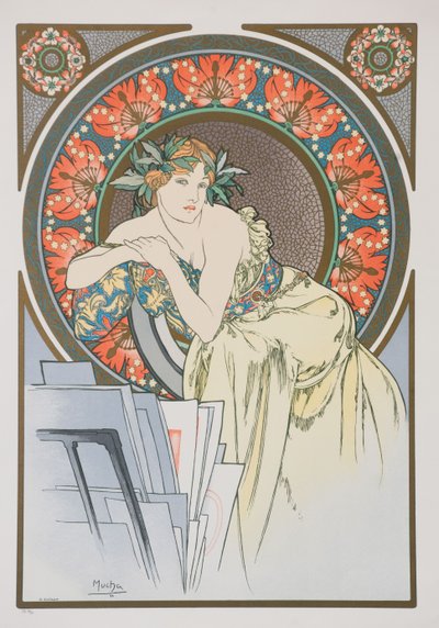 A pipacsos nő, 1898. alkotó: Alphonse Mucha