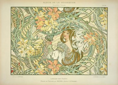 liliom alkotó: Alphonse Mucha