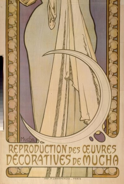 Lygie - Mucha dekoratív alkotásainak reprodukciója alkotó: Alphonse Mucha