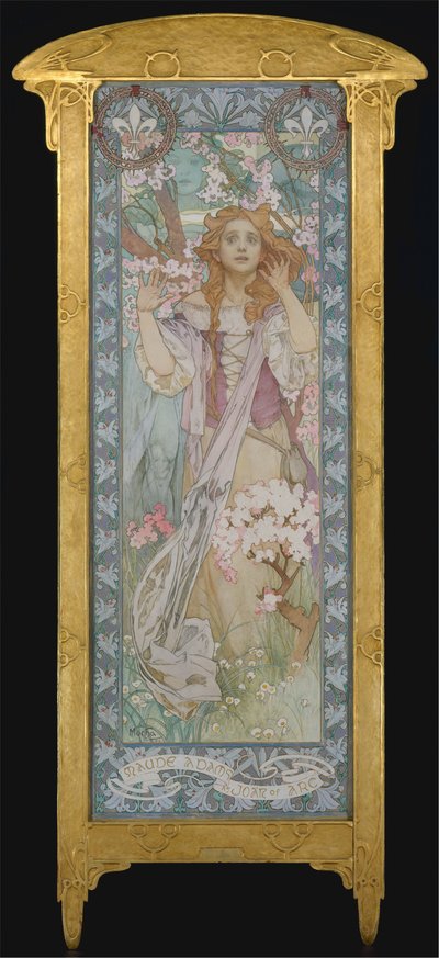 Maude Adams, mint Joan of Arc, 1909 alkotó: Alphonse Mucha